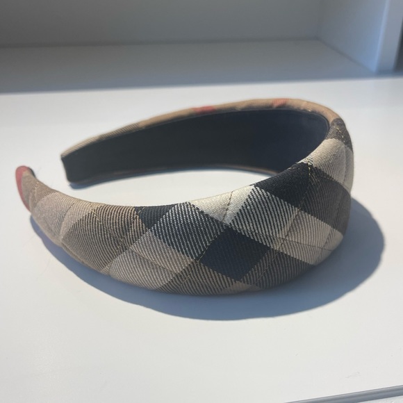 Classic Burberry cross stitch wide headband - Picture 3 of 5